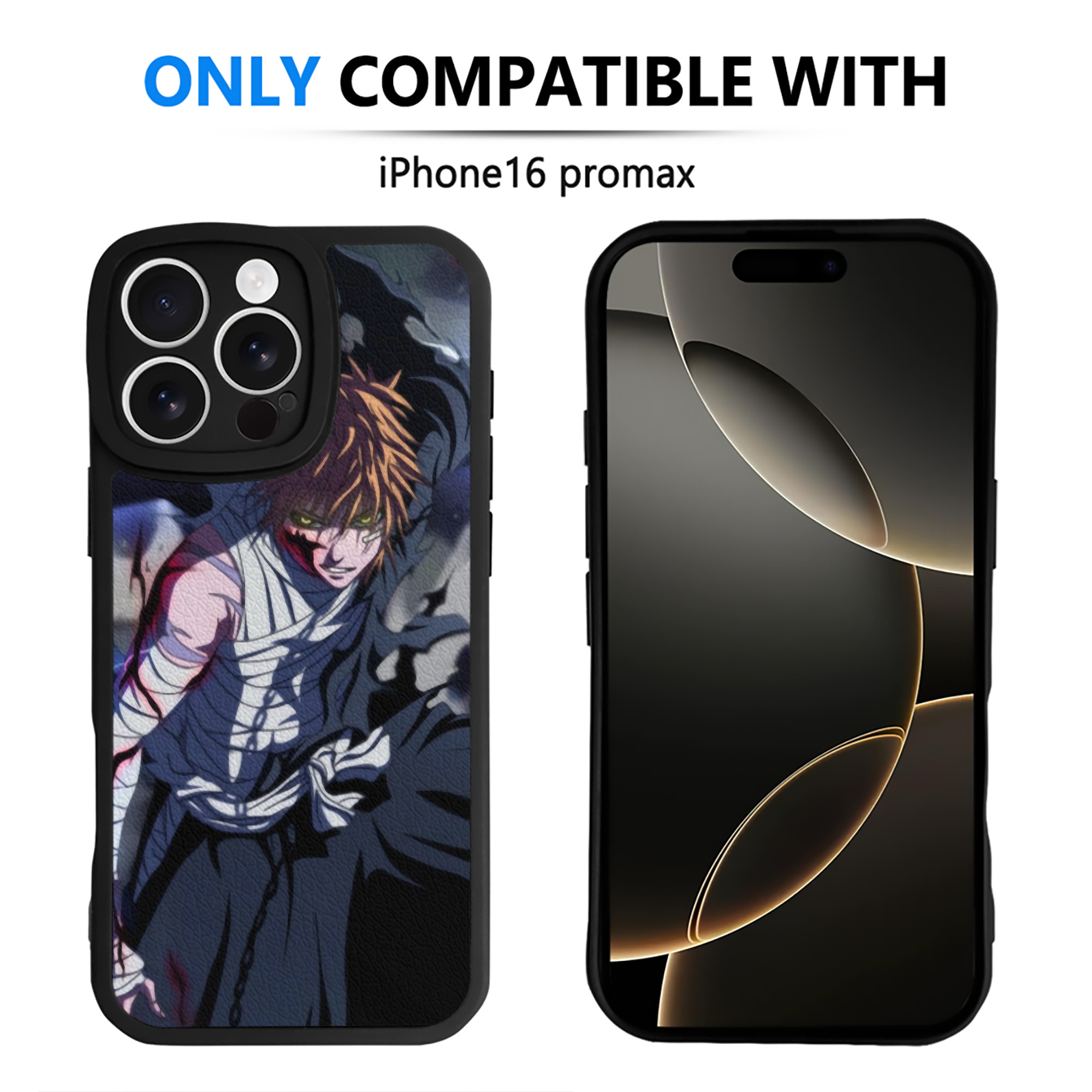 （画像用） ブリーチ BLEACH 【iPhone 16シリーズ対応】シリコンスマホケース（レザー調） 材質：シリコン